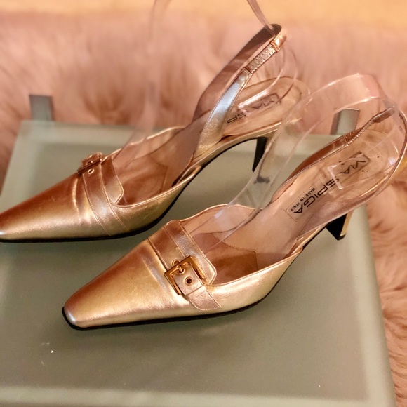 Via Spiga Gold slingback Pump - Picture 1 of 8